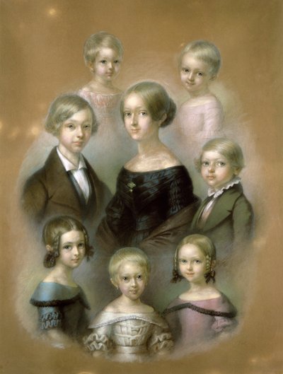 Familie door Wilhelm Alexander Kobell